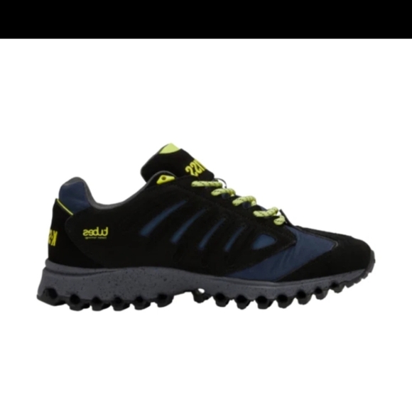 K-Swiss Men's Tubes Pharo Black Moonlit Ocean Tennis Yellow Shoes - Picture 3 of 9